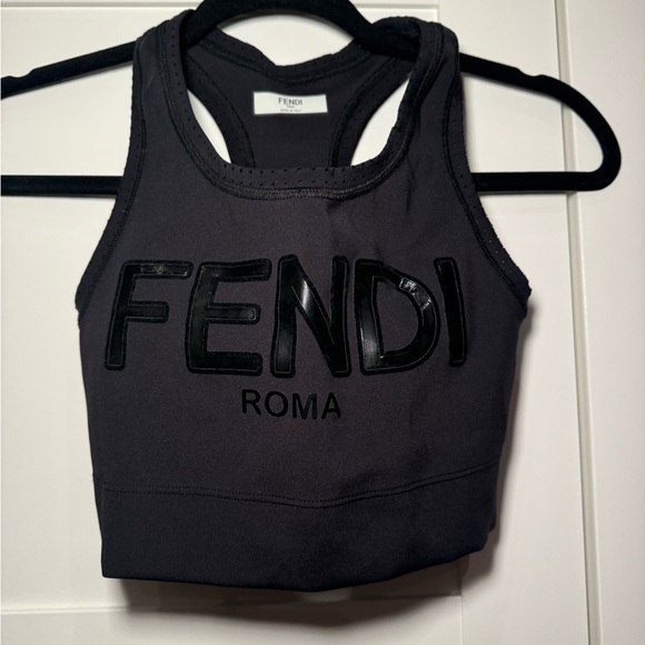 Fendi Black Neoprene Fendi Roma Bra size 38 like new - Picture 1 of 7